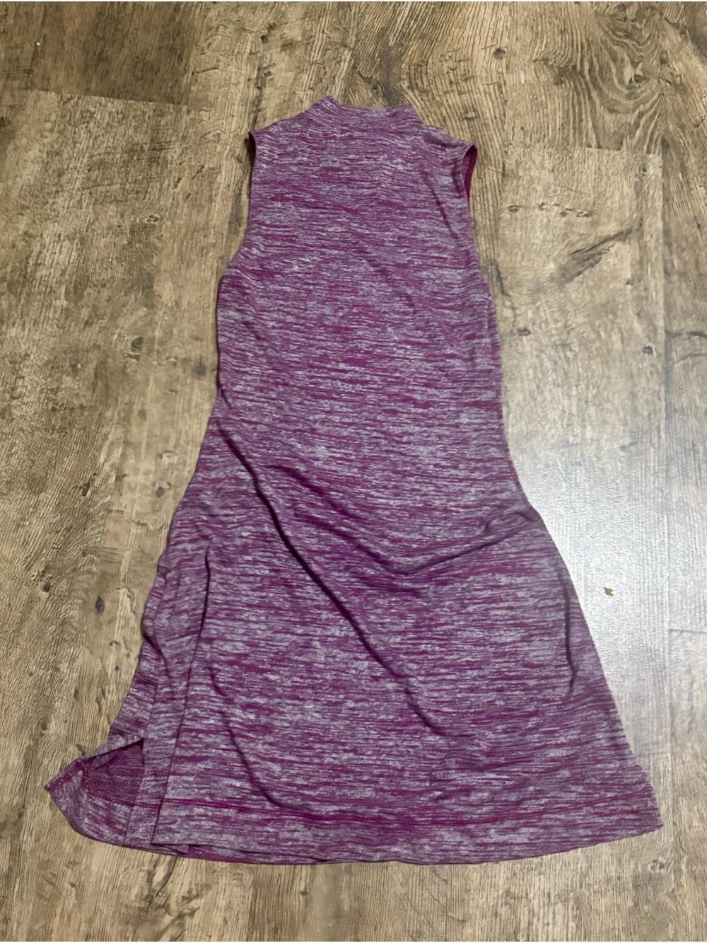 Wilfred Heathered Plum Sleeveless Mini Dress